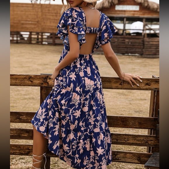 Boho floral print maxi dress - Picture 4 of 7